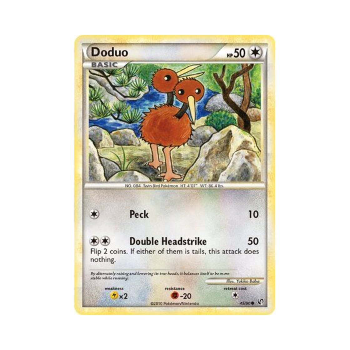 포켓몬 TCG 두두 C 언던티드 (영문판)(Pokemon TCG Doduo C Undaunted (English Ver.)) - 1