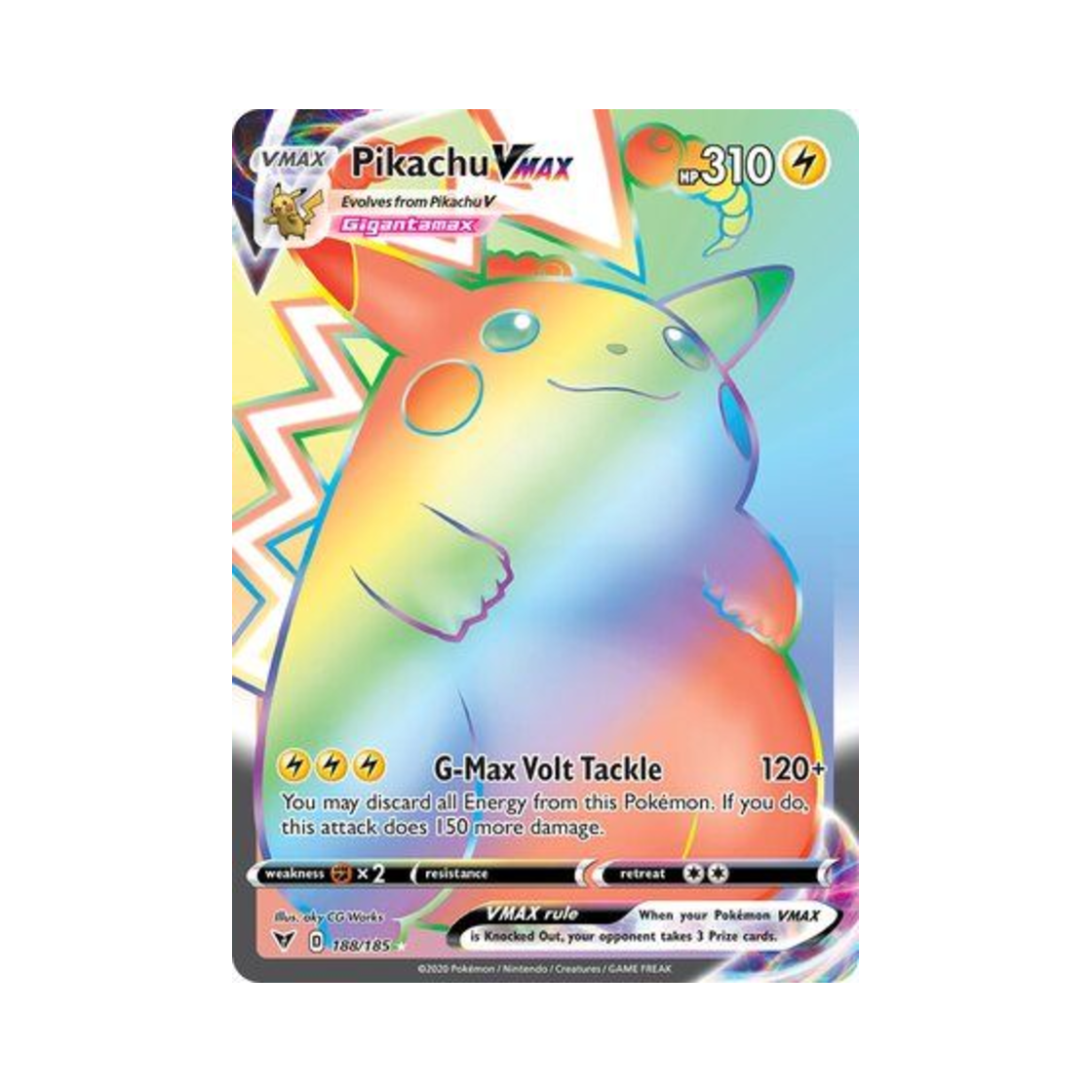 포켓몬 TCG 피카츄 VMAX RR 비비드 볼티지 (영문판)(Pokemon TCG Pikachu VMAX RR Vivid Voltage (English Ver.))