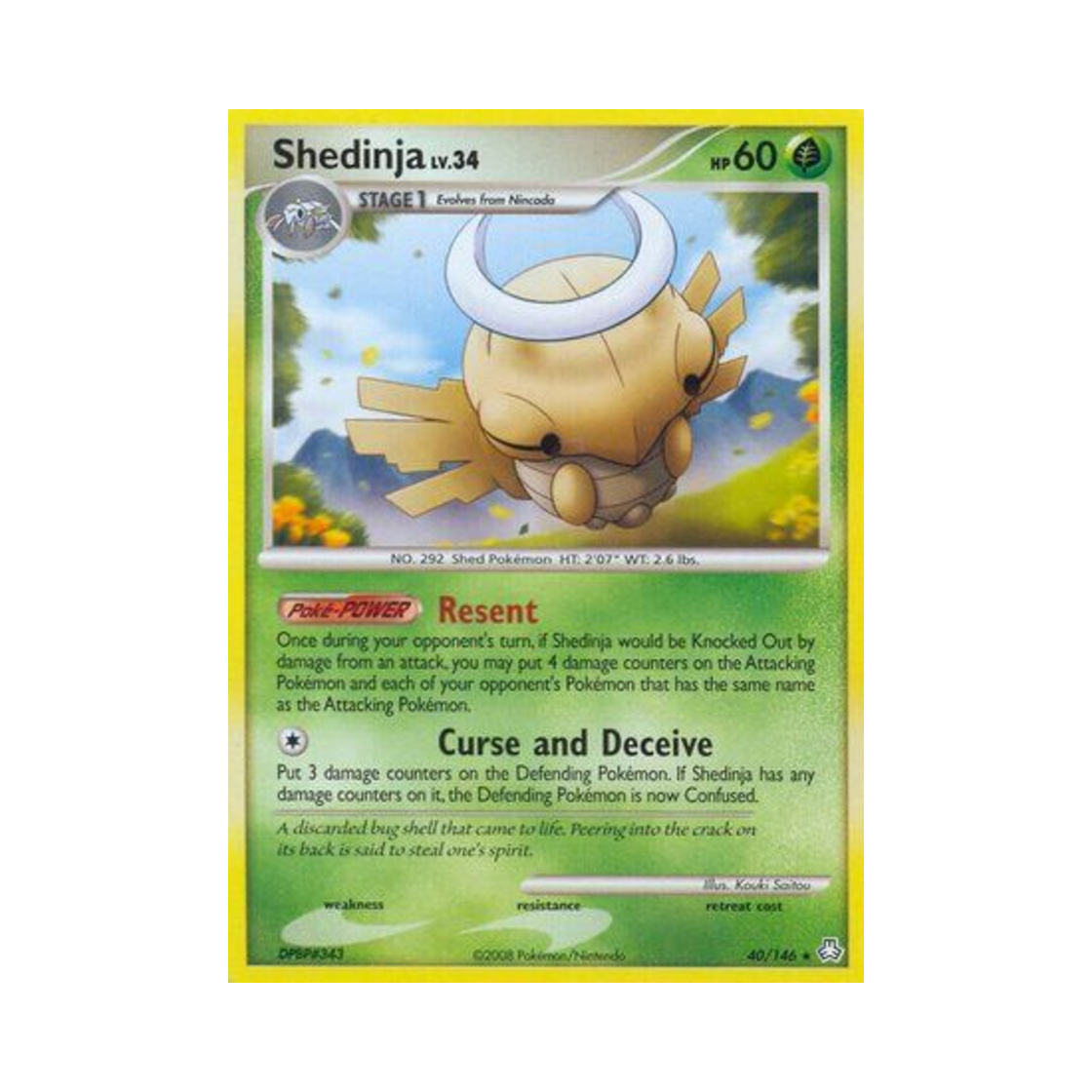 포켓몬 TCG 껍질몬 R 레전드 어웨이크드 (영문판)(Pokemon TCG Shedinja R Legends Awakened (English Ver.)) - 1