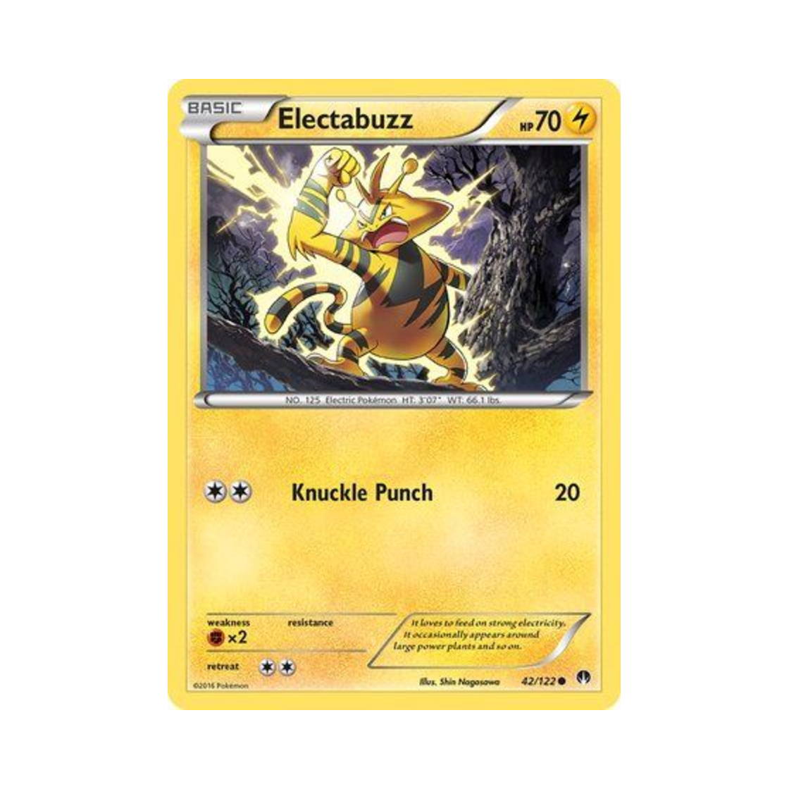 포켓몬 TCG 에레브 C 브레이크포인트 (영문판)(Pokemon TCG Electabuzz C BREAKpoint (English Ver.))