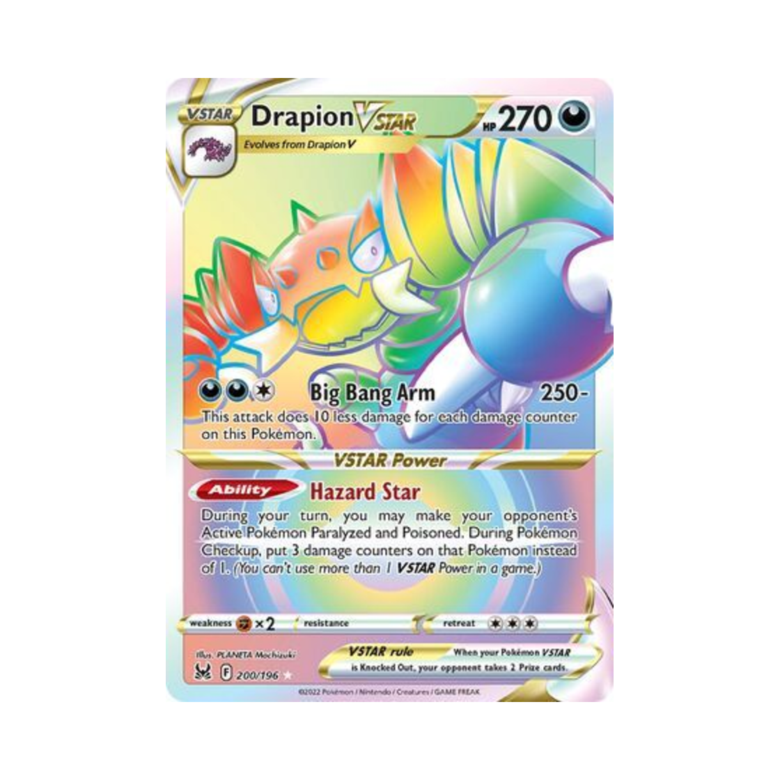 포켓몬 TCG 드래피온 VSTAR RR 로스트 오리진 (영문판)(Pokemon TCG Drapion VSTAR RR Lost Origin (English Ver.))