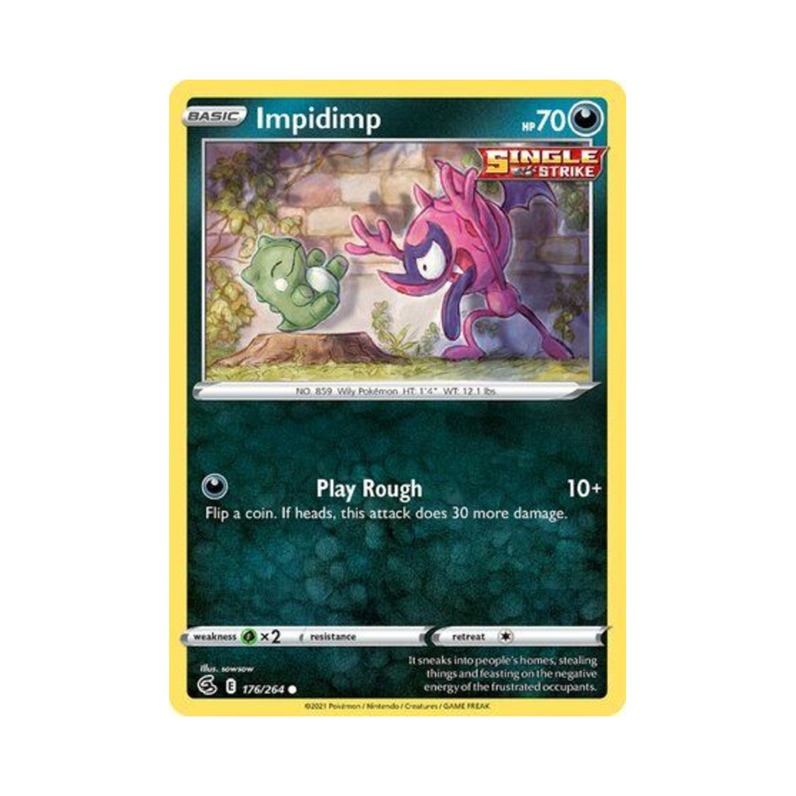 포켓몬 TCG 메롱꿍 C 퓨전 스트라이크 (영문판)(Pokemon TCG Impidimp C Fusion Strike (English Ver.)) - 1