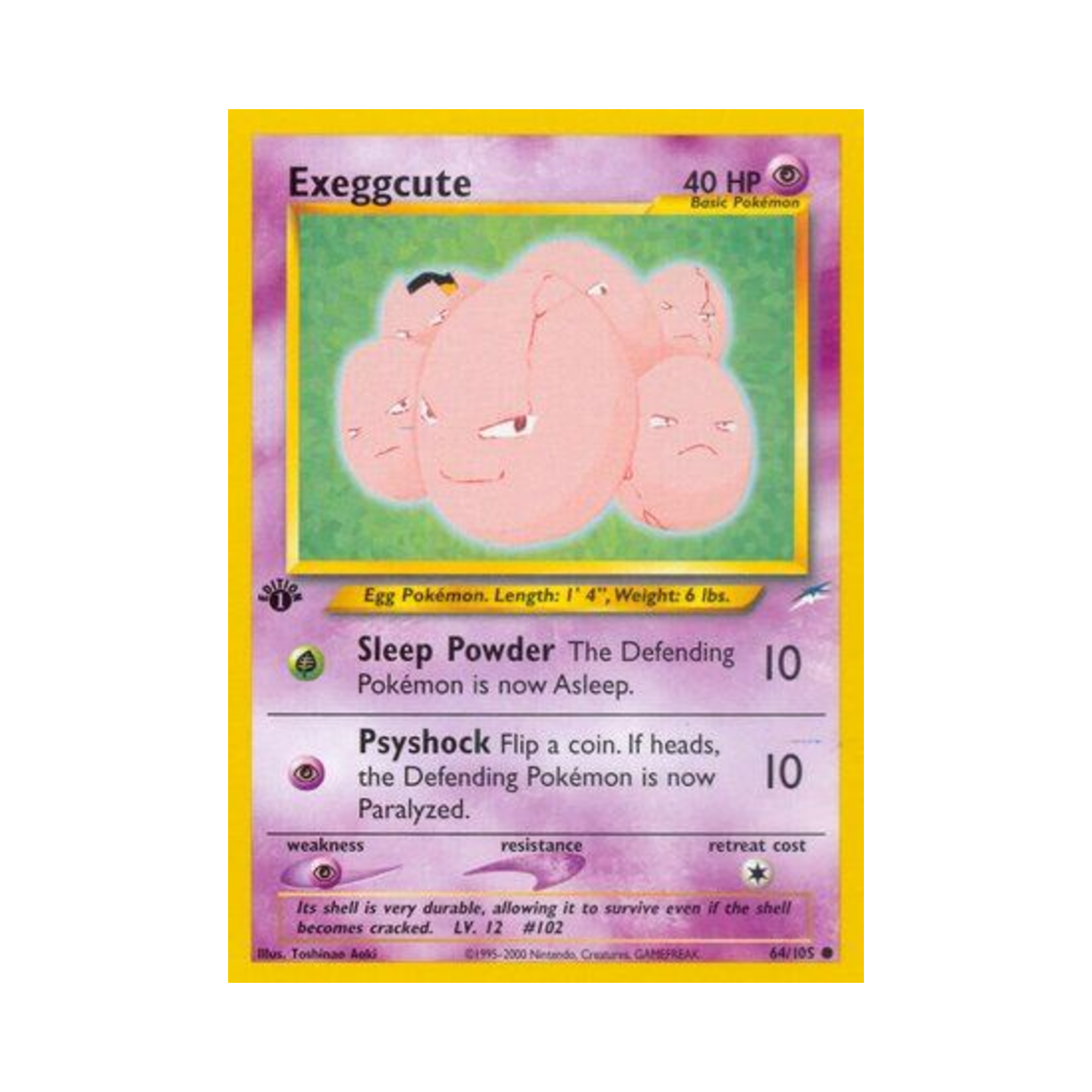 포켓몬 TCG 아라리 C 네오 데스티니 (영문판)(Pokemon TCG Exeggcute C Neo Destiny (English Ver.)) - 1