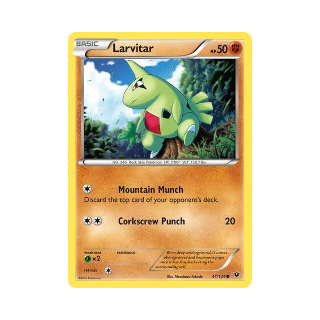 포켓몬 TCG 애버라스 C 페이츠 컬라이드 (영문판)(Pokemon TCG Larvitar C Fates Collide (English Ver.)) - 1