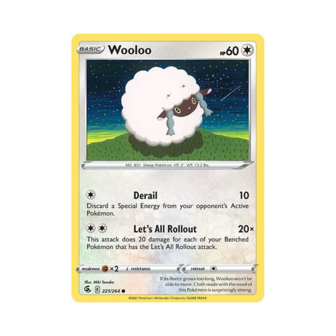 포켓몬 TCG 우르 C 퓨전 스트라이크 (영문판)(Pokemon TCG Wooloo C Fusion Strike (English Ver.))