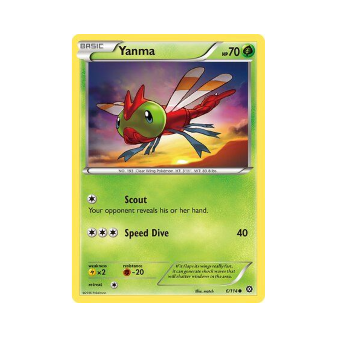 포켓몬 TCG 왕자리 C 스팀 시즈 (영문판)(Pokemon TCG Yanma C Steam Siege (English Ver.)) - 1