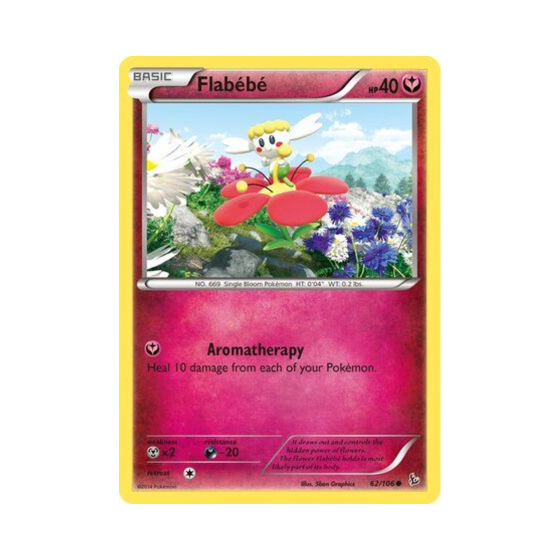 포켓몬 TCG 플라베베 C 플래시파이어 (영문판)(Pokemon TCG Flabebe C Flashfire (English Ver.)) - 1