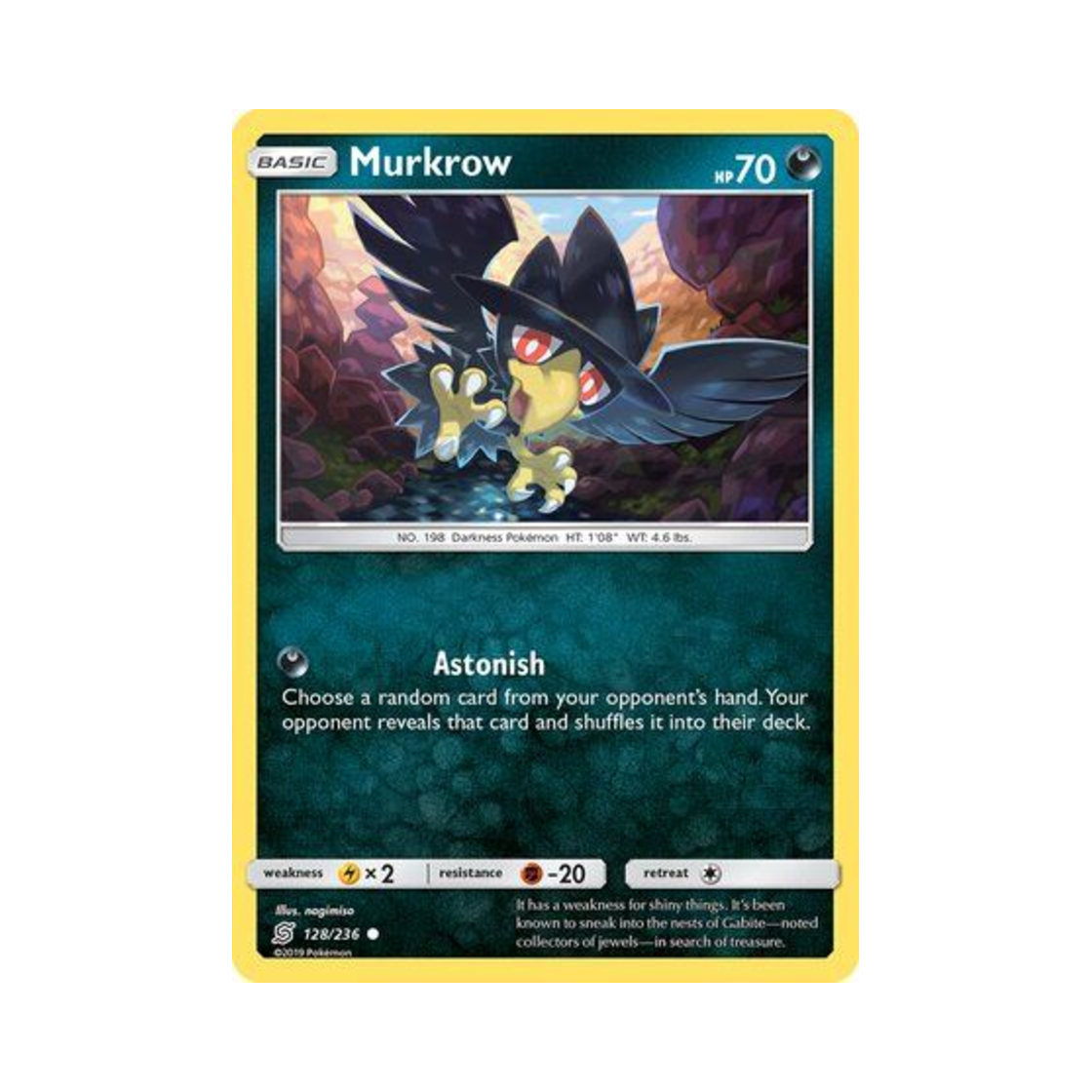 포켓몬 TCG 니로우 C 유니파이드 마인즈 (영문판)(Pokemon TCG Murkrow C Unified Minds (English Ver.))