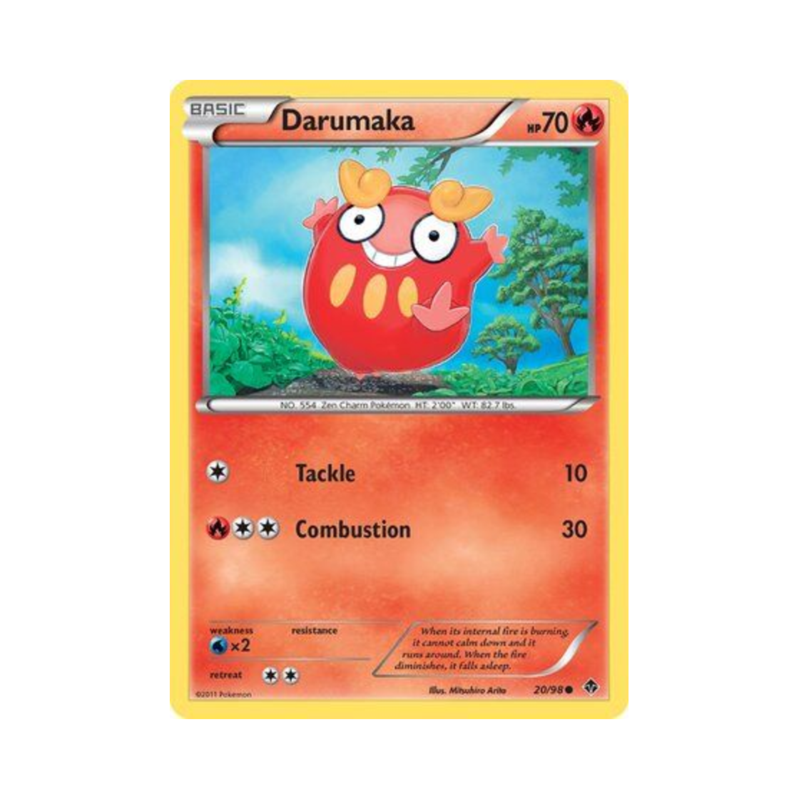 포켓몬 TCG 달막화 C 이머징 파워스 (영문판)(Pokemon TCG Darumaka C Emerging Powers (English Ver.)) - 1