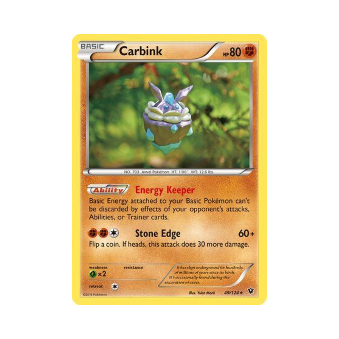 포켓몬 TCG 멜리시 R 페이츠 컬라이드 (영문판)(Pokemon TCG Carbink R Fates Collide (English Ver.)) - 1