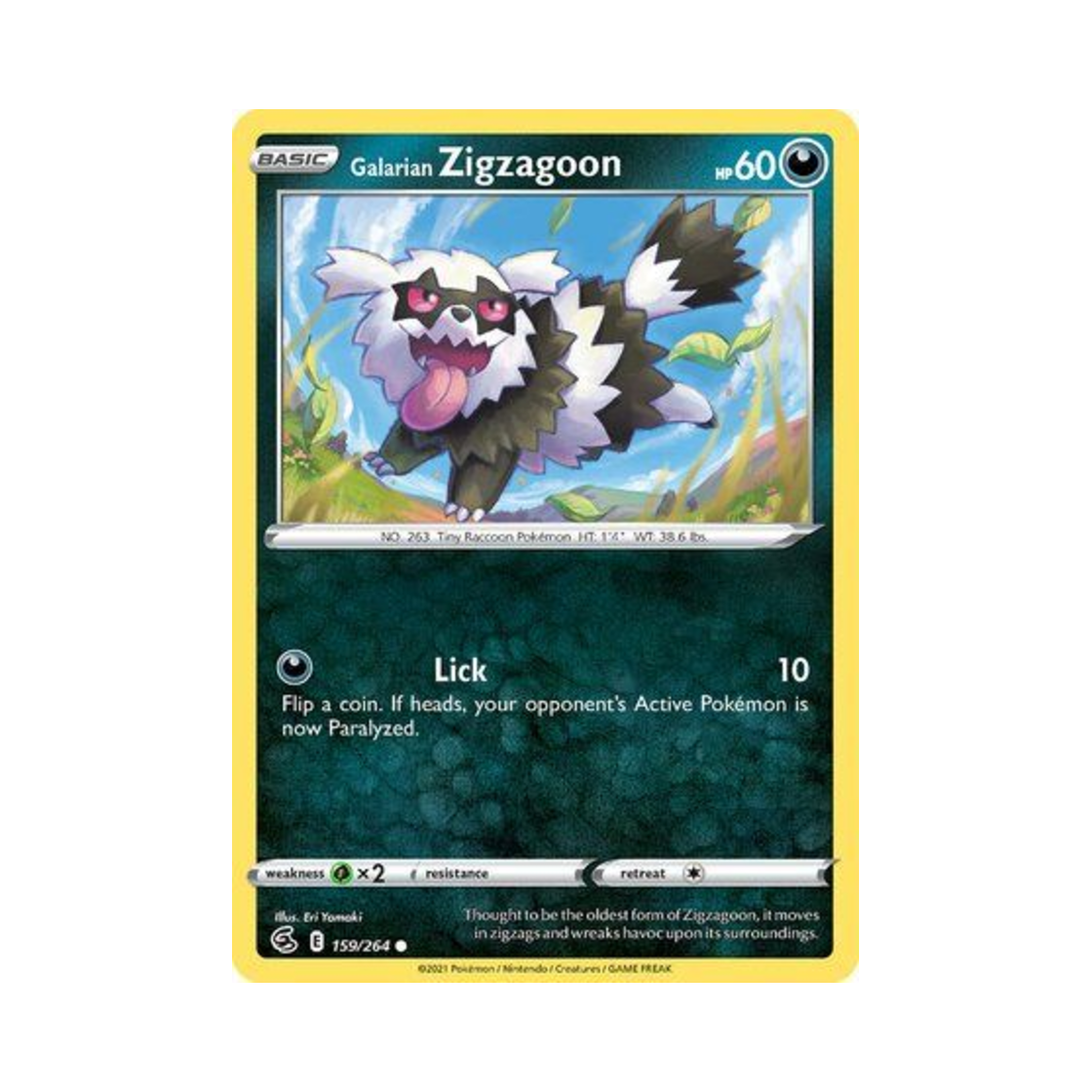 포켓몬 TCG 가라르 지그제구리 C 퓨전 스트라이크 (영문판)(Pokemon TCG Galarian Zigzagoon C Fusion Strike (English Ver.)) - 1
