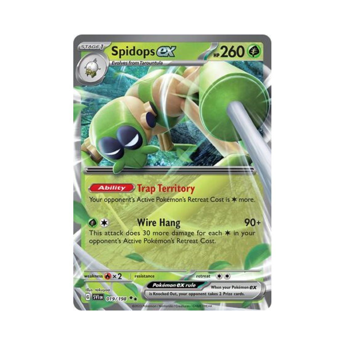 포켓몬 TCG 트래피더 ex DR 스칼렛 & 바이올렛 (영문판)(Pokemon TCG Spidops ex DR Scarlet & Violet (English Ver.))
