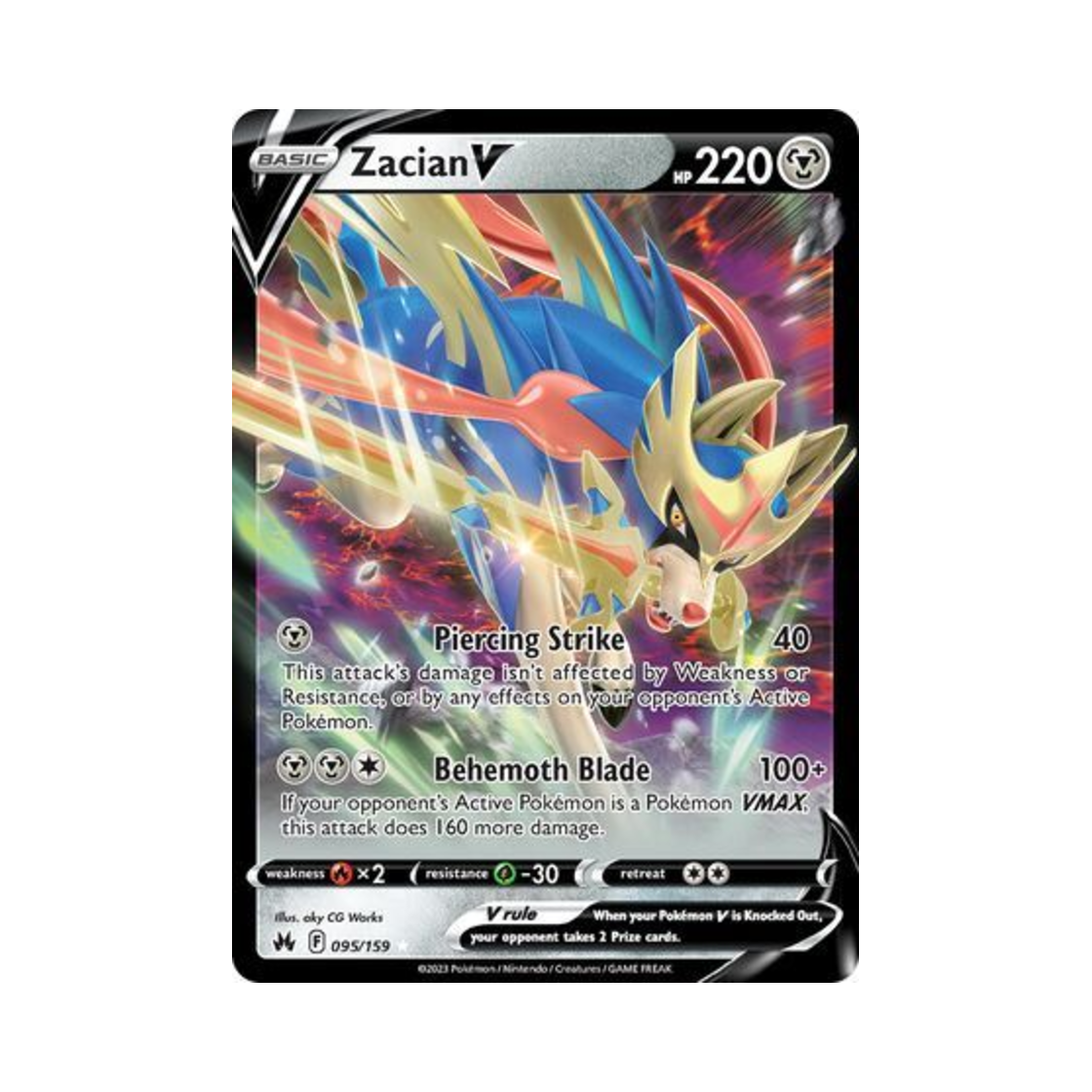 포켓몬 TCG 자시안 V R 크라운 제니스 (영문판)(Pokemon TCG Zacian V R Crown Zenith (English Ver.)) - 1