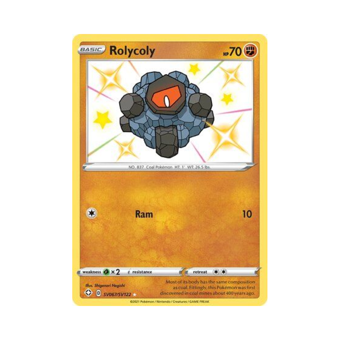 포켓몬 TCG 탄동 RS 샤이닝 페이츠 (영문판)(Pokemon TCG Rolycoly RS Shining Fates (English Ver.)) - 1