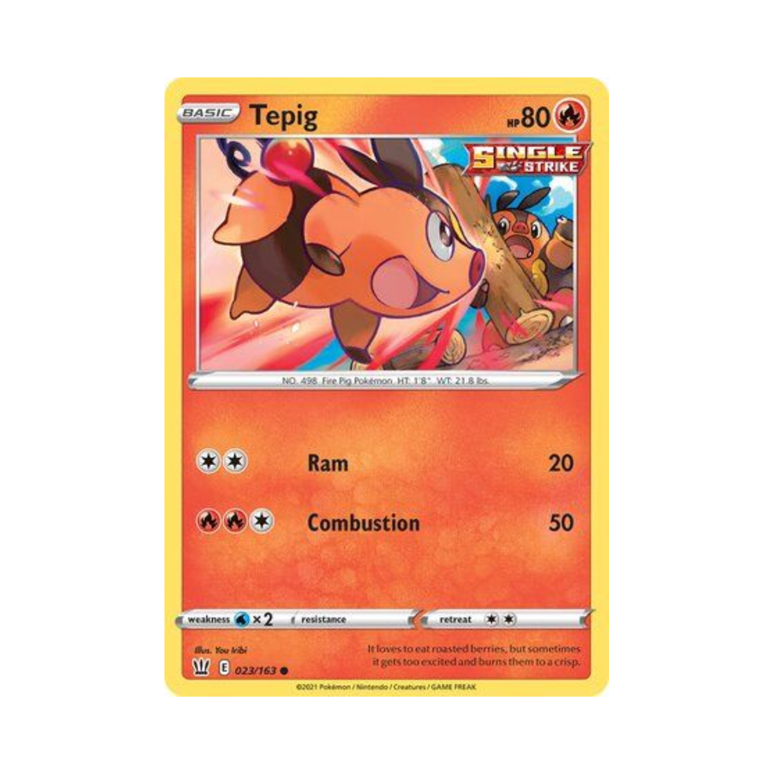 포켓몬 TCG 뚜꾸리 C 배틀 스타일즈 (영문판)(Pokemon TCG Tepig C Battle Styles (English Ver.))