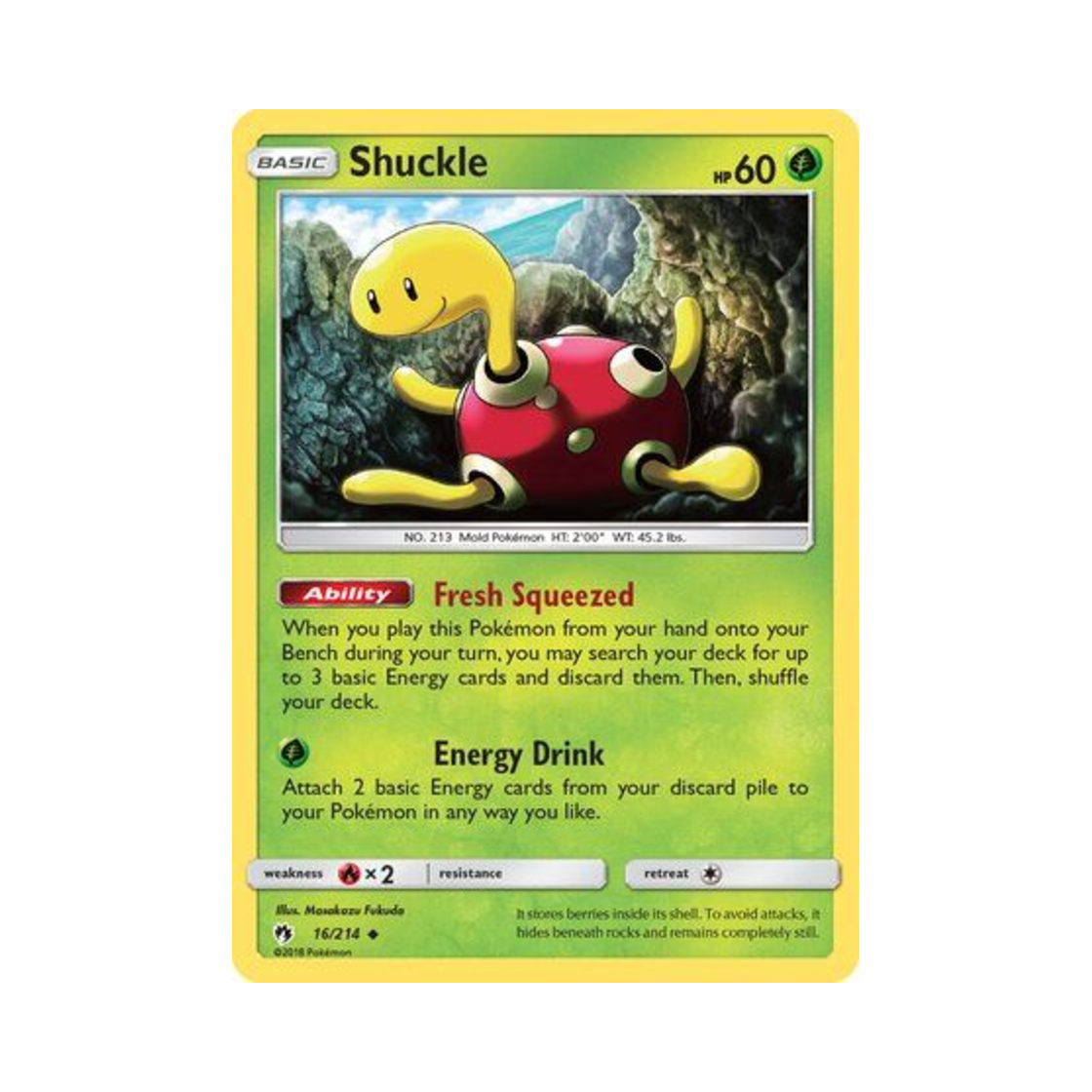포켓몬 TCG 단단지 U 로스트 썬더 (영문판)(Pokemon TCG Shuckle U Lost Thunder (English Ver.))