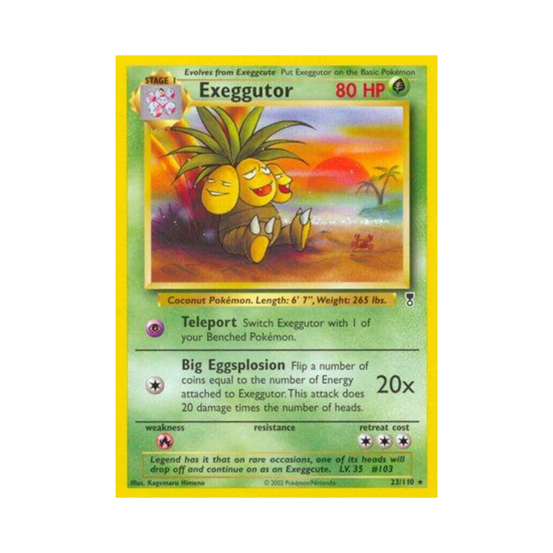 포켓몬 TCG 나시 R 레전더리 컬렉션 (영문판)(Pokemon TCG Exeggutor R Legendary Collection (English Ver.))