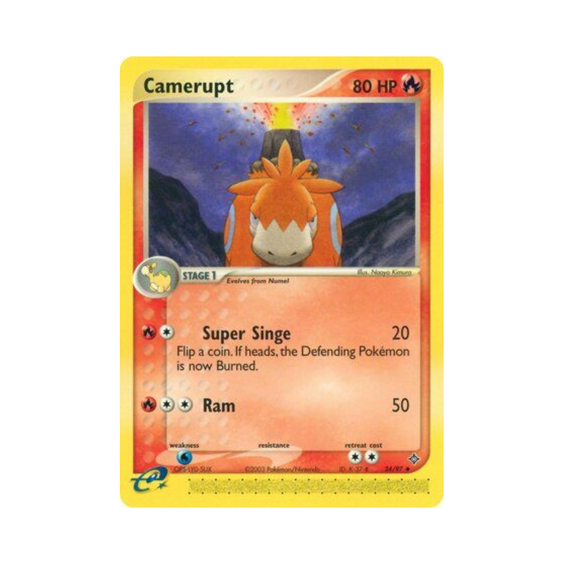 포켓몬 TCG 폭타 U EX 드래곤 (영문판)(Pokemon TCG Camerupt U EX Dragon (English Ver.)) - 1