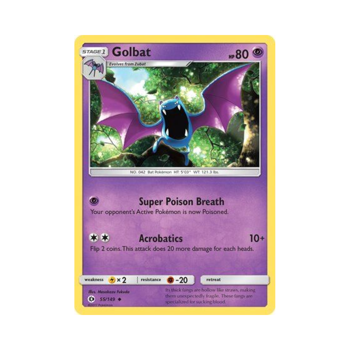 포켓몬 TCG 골뱃 U 썬 & 문 (영문판)(Pokemon TCG Golbat U Sun & Moon (English Ver.)) - 1