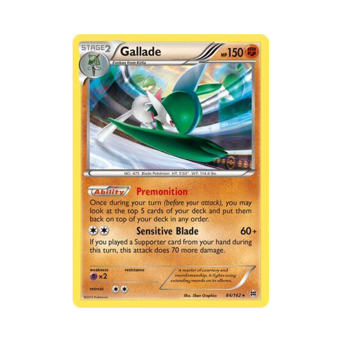포켓몬 TCG 엘레이드 RH 브레이크스루 (영문판)(Pokemon TCG Gallade RH BREAKthrough (English Ver.))