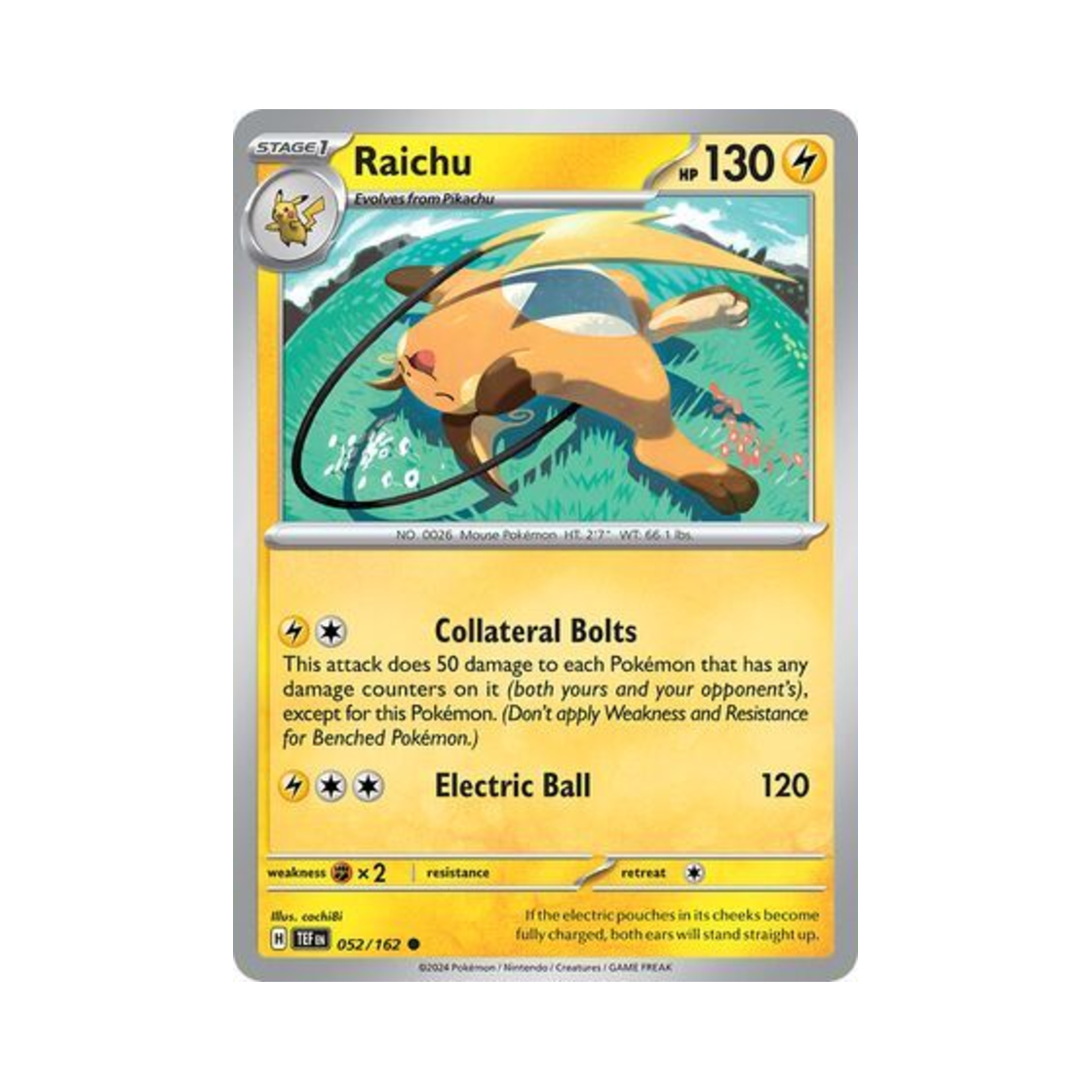 포켓몬 TCG 라이츄 C 템포럴 포시스 (영문판)(Pokemon TCG Raichu C Temporal Forces (English Ver.)) - 1