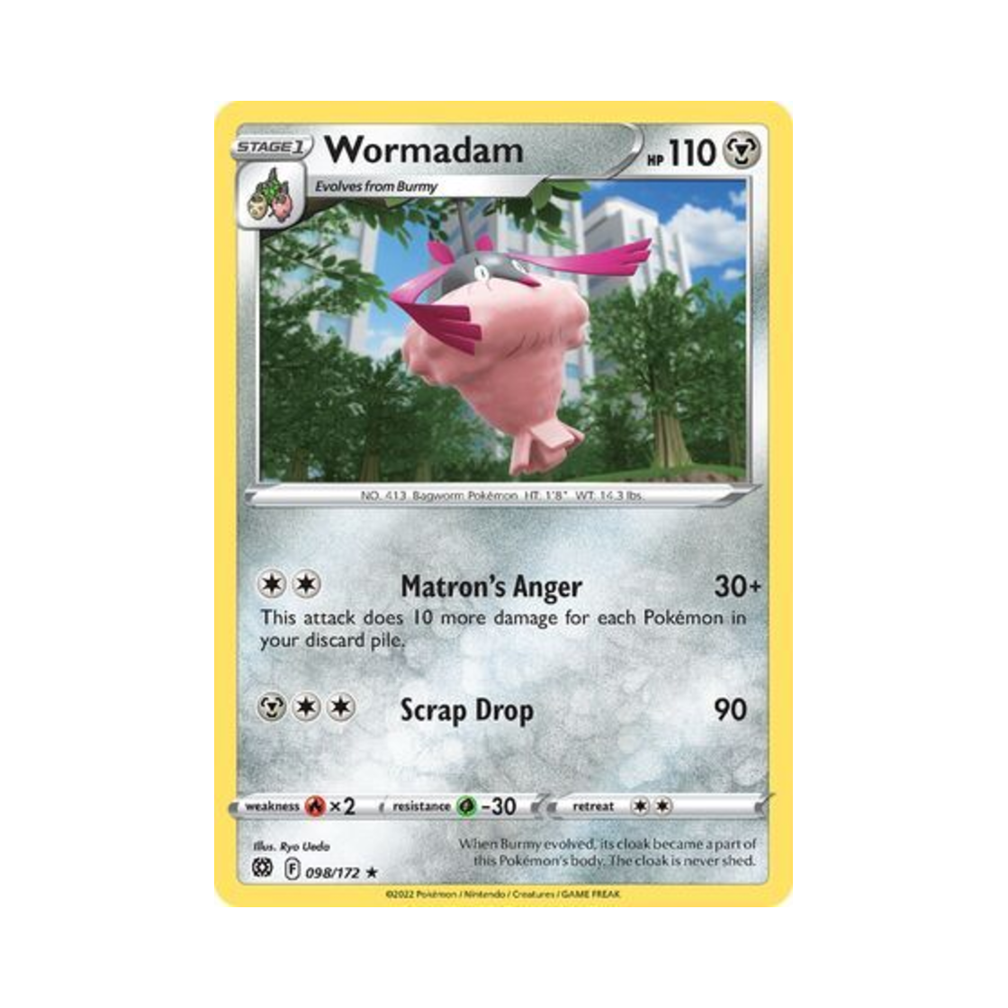 포켓몬 TCG 도롱마담 R 브릴리언트 스타즈 (영문판)(Pokemon TCG Wormadam R Brilliant Stars (English Ver.)) - 1