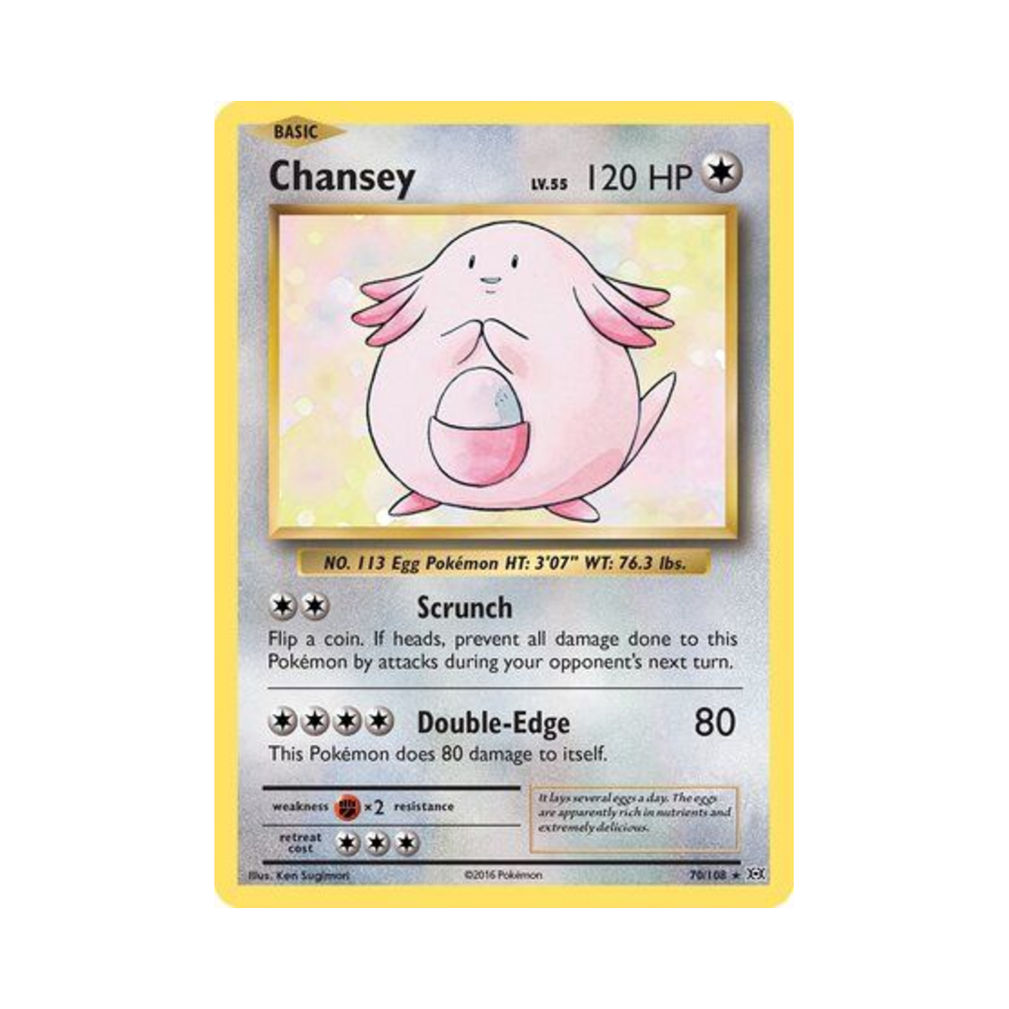포켓몬 TCG 럭키 RH 에볼루션즈 (영문판)(Pokemon TCG Chansey RH Evolutions (English Ver.)) - 1