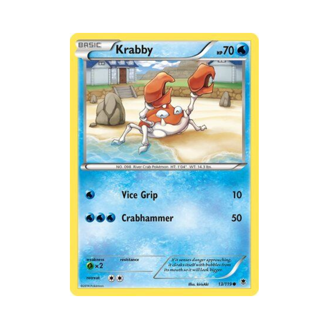 포켓몬 TCG 크랩 C 팬텀 포스 (영문판)(Pokemon TCG Krabby C Phantom Forces (English Ver.)) - 1