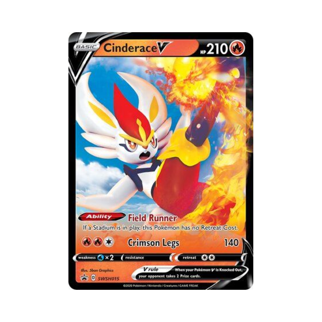 포켓몬 TCG 에이스번 V P 소드 & 실드 프로모카드 (영문판)(Pokemon TCG Cinderace V P Sword & Shield Promos (English Ver.))