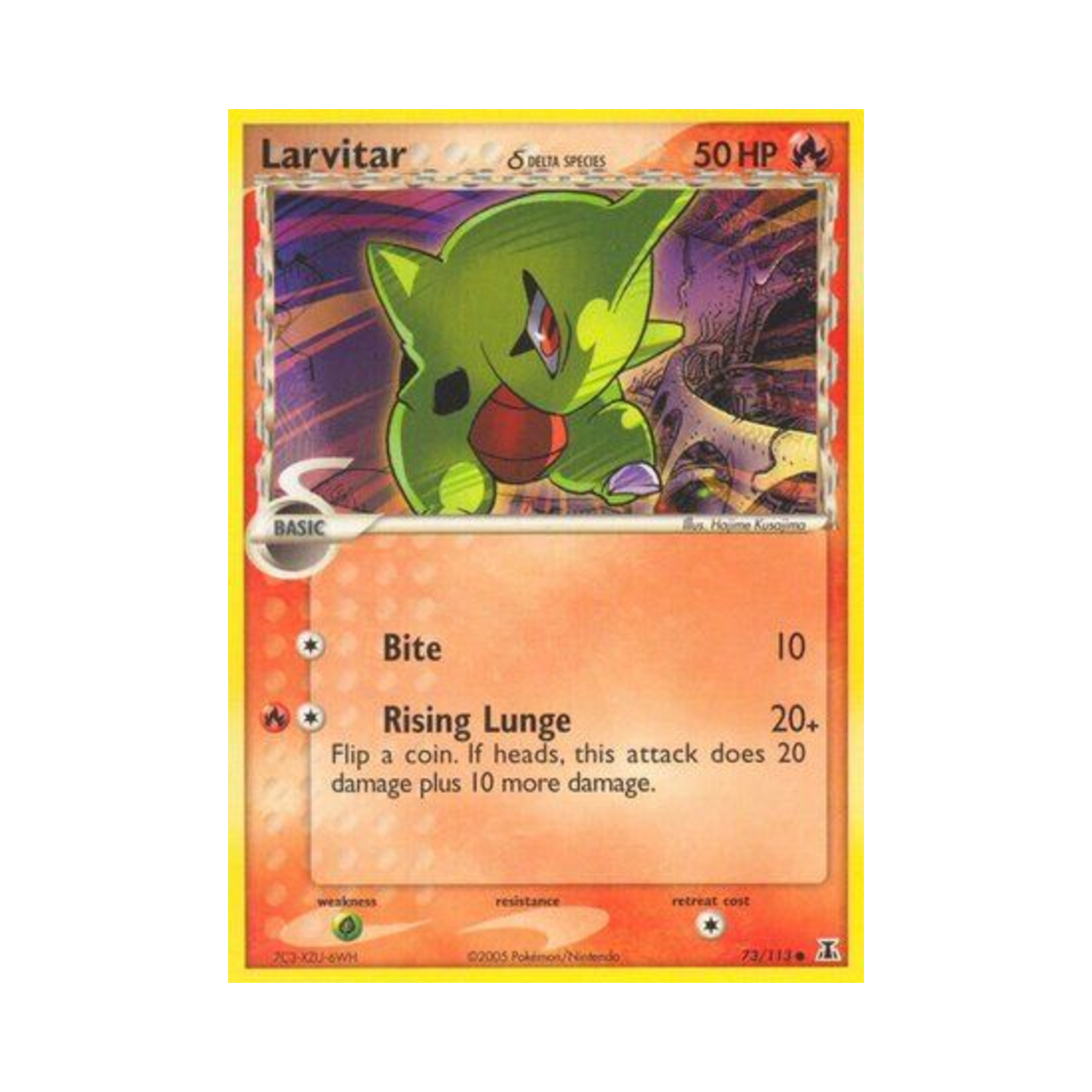 포켓몬 TCG 애버라스 C EX 델타 스페이시스 (영문판)(Pokemon TCG Larvitar C EX Delta Species (English Ver.)) - 1