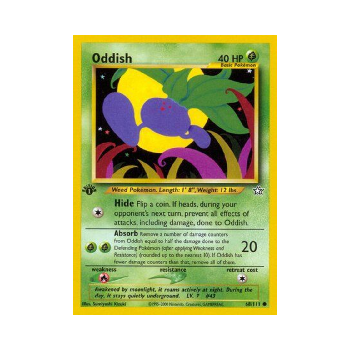포켓몬 TCG 뚜벅쵸 C 네오 제네시스 (영문판)(Pokemon TCG Oddish C Neo Genesis (English Ver.)) - 1