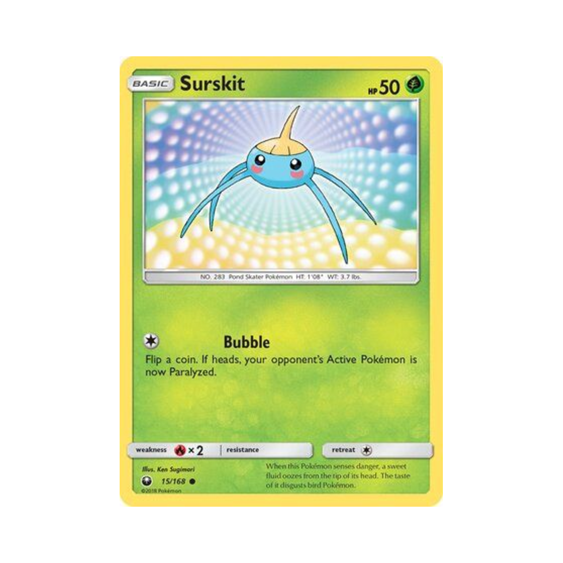 포켓몬 TCG 비구술 C 셀레스티얼 스톰 (영문판)(Pokemon TCG Surskit C Celestial Storm (English Ver.)) - 1