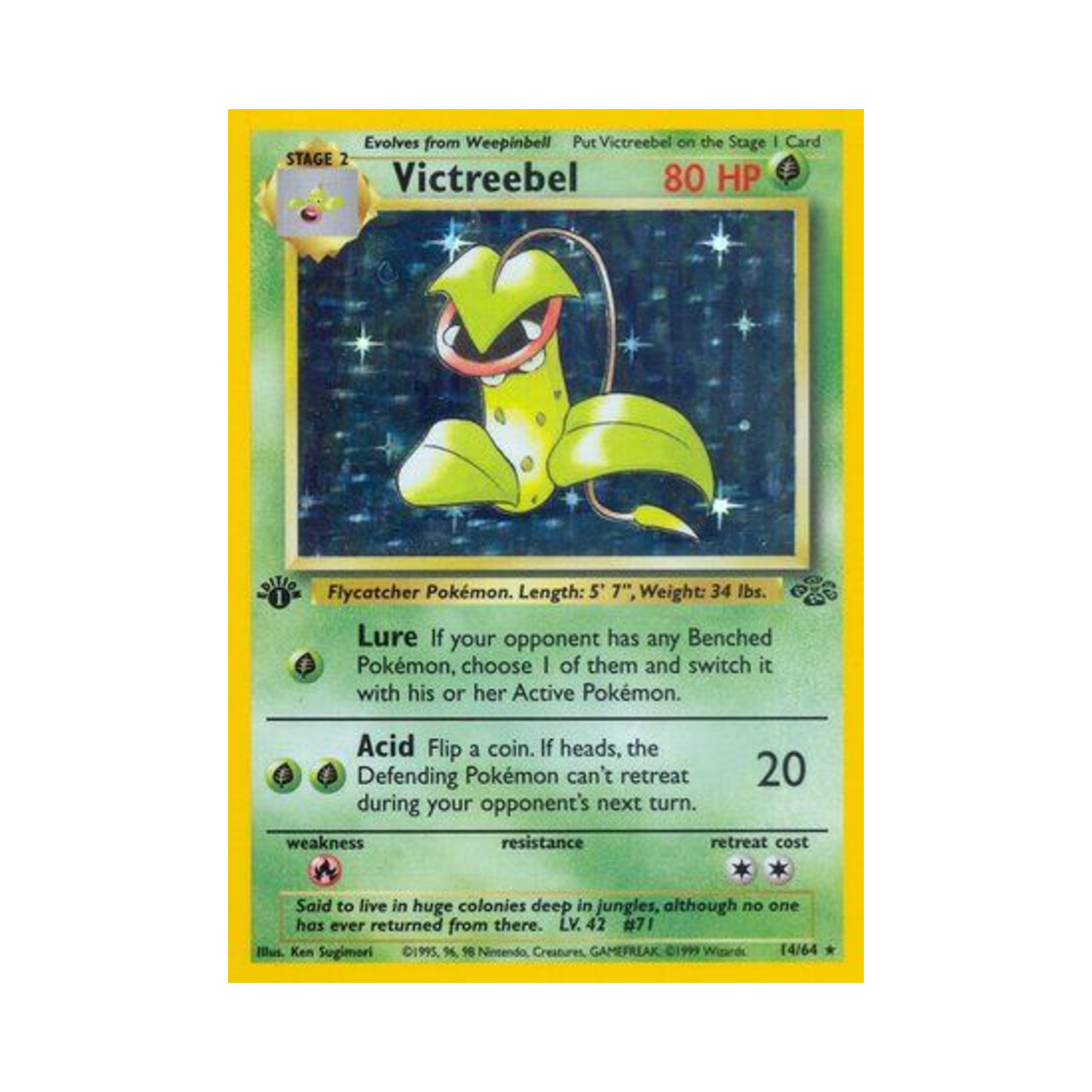 포켓몬 TCG 우츠보트 RH 정글 (영문판)(Pokemon TCG Victreebel RH Jungle (English Ver.)) - 1