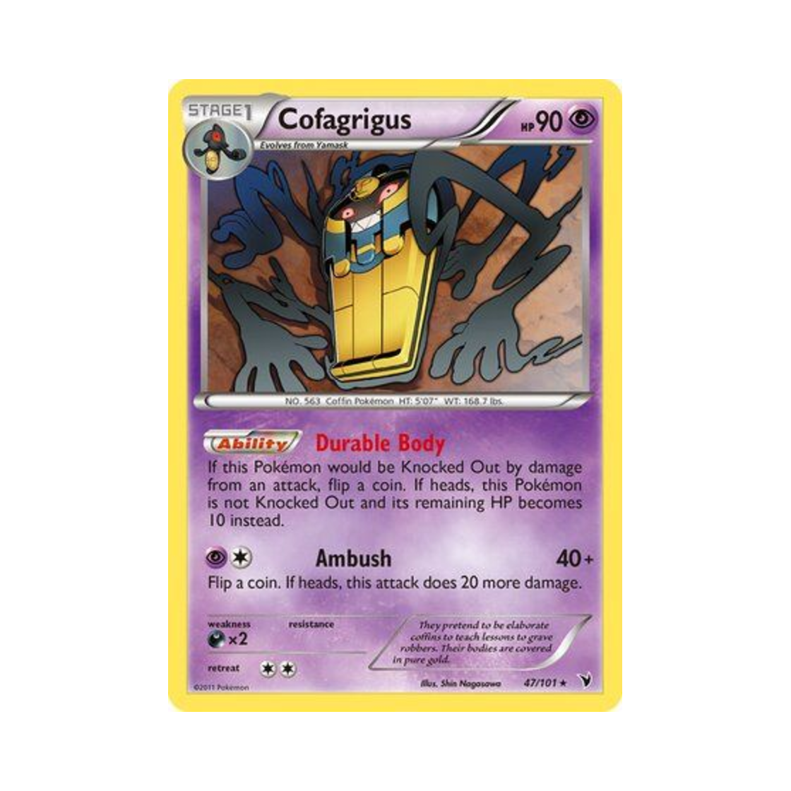 포켓몬 TCG 데스니칸 R 노블 빅토리스 (영문판)(Pokemon TCG Cofagrigus R Noble Victories (English Ver.)) - 1