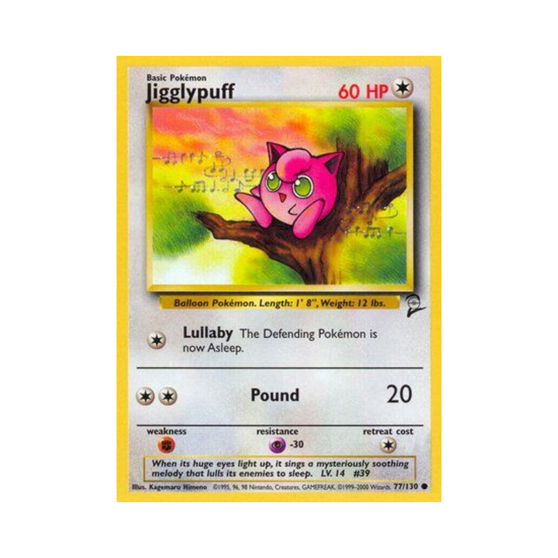 포켓몬 TCG 푸린 C 베이스 세트 2 (영문판)(Pokemon TCG Jigglypuff C Base Set 2 (English Ver.)) - 1