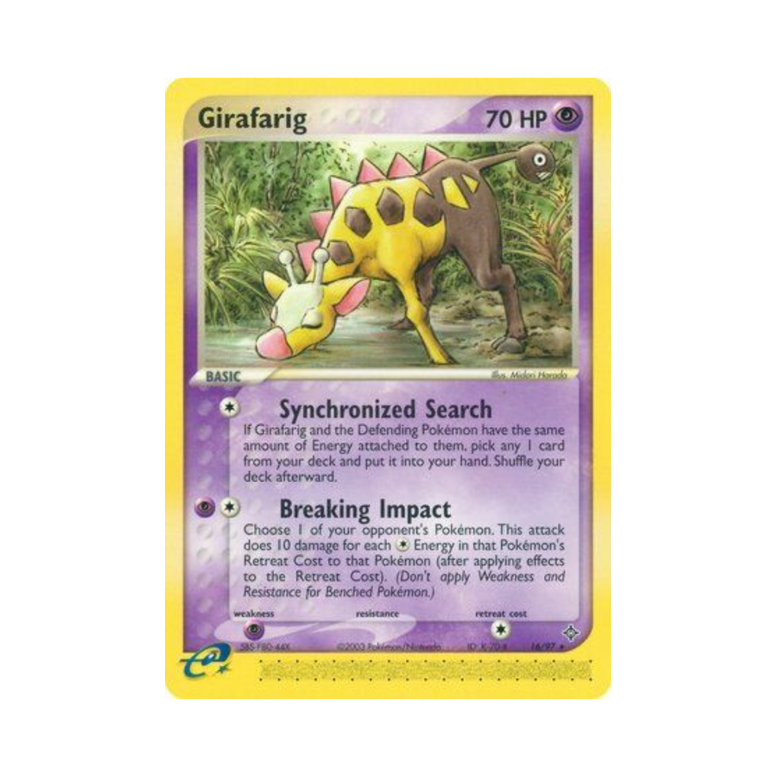 포켓몬 TCG 키링키 R EX 드래곤 (영문판)(Pokemon TCG Girafarig R EX Dragon (English Ver.)) - 1