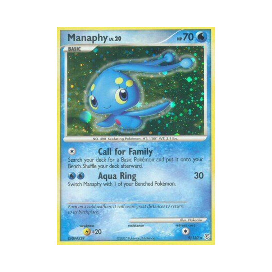 포켓몬 TCG 마나피 RH 다이아몬드 & 펄 (영문판)(Pokemon TCG Manaphy RH Diamond & Pearl (English Ver.))