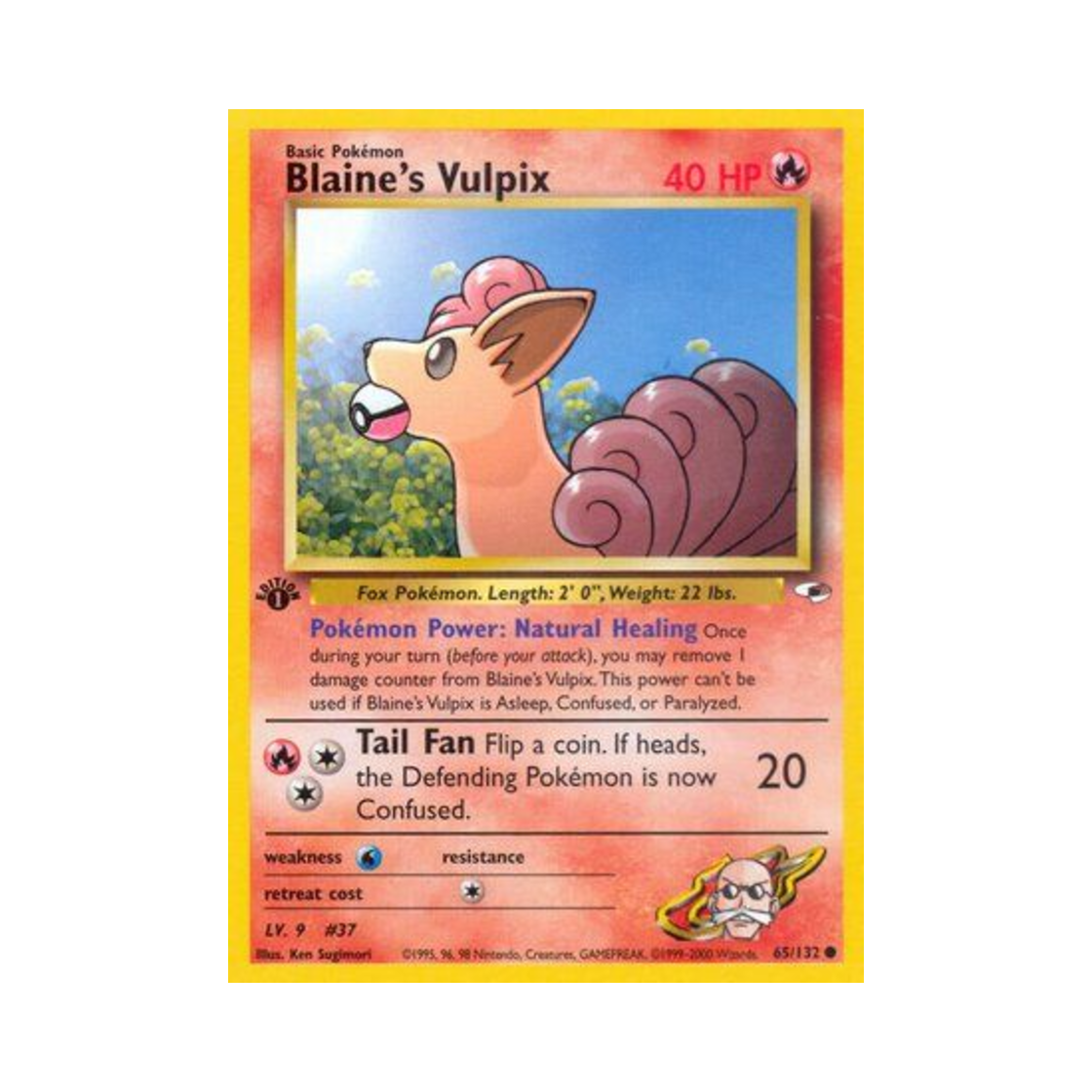 포켓몬 TCG 강연의 식스테일 C 짐 히어로즈 (영문판)(Pokemon TCG Blaine's Vulpix C Gym Heroes (English Ver.))