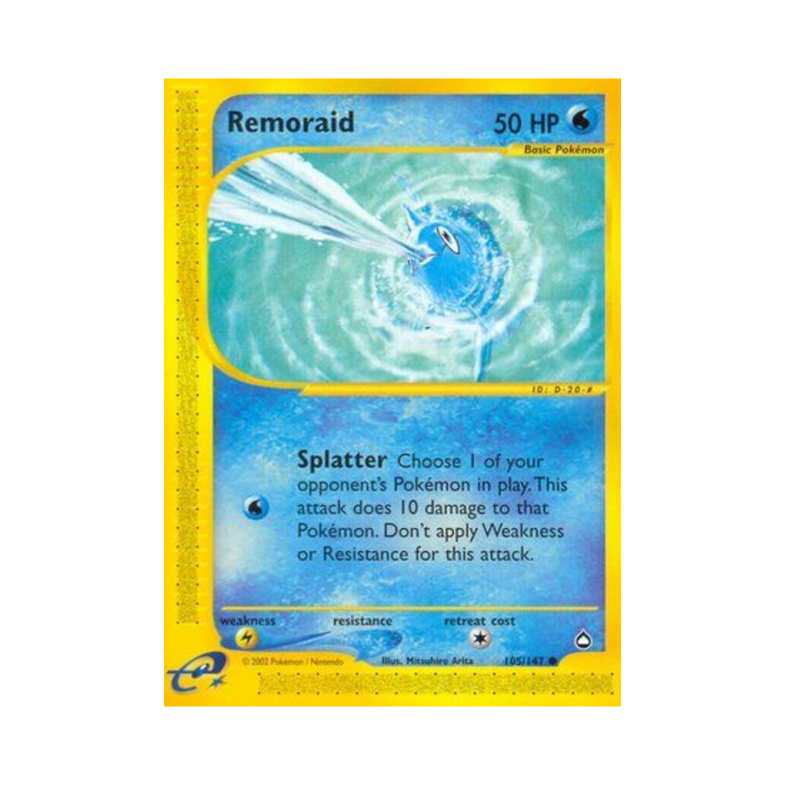 포켓몬 TCG 총어 C 아쿠아폴리스 (영문판)(Pokemon TCG Remoraid C Aquapolis (English Ver.))