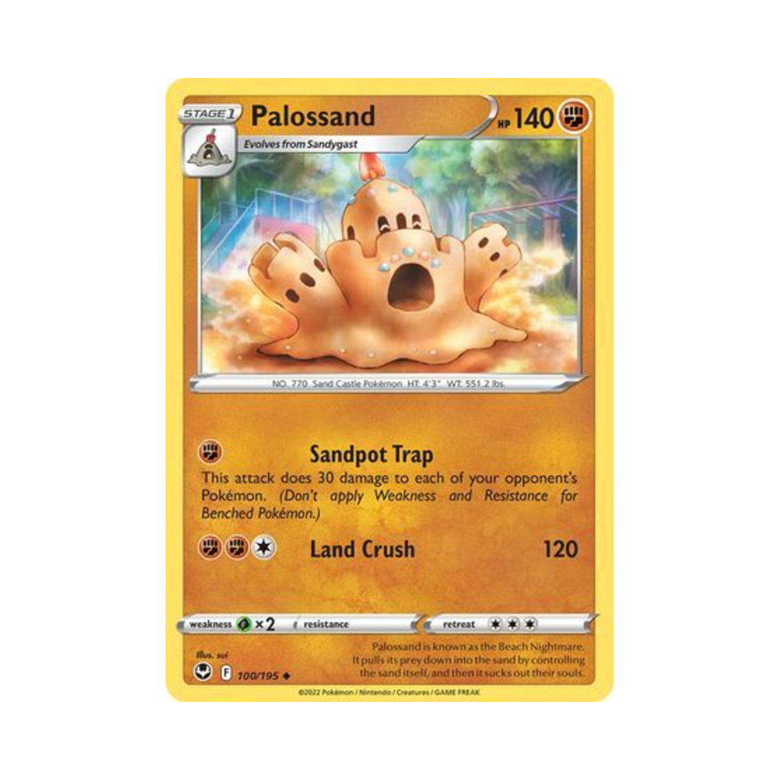 포켓몬 TCG 모래성이당 U 실버 템페스트 (영문판)(Pokemon TCG Palossand U Silver Tempest (English Ver.)) - 1