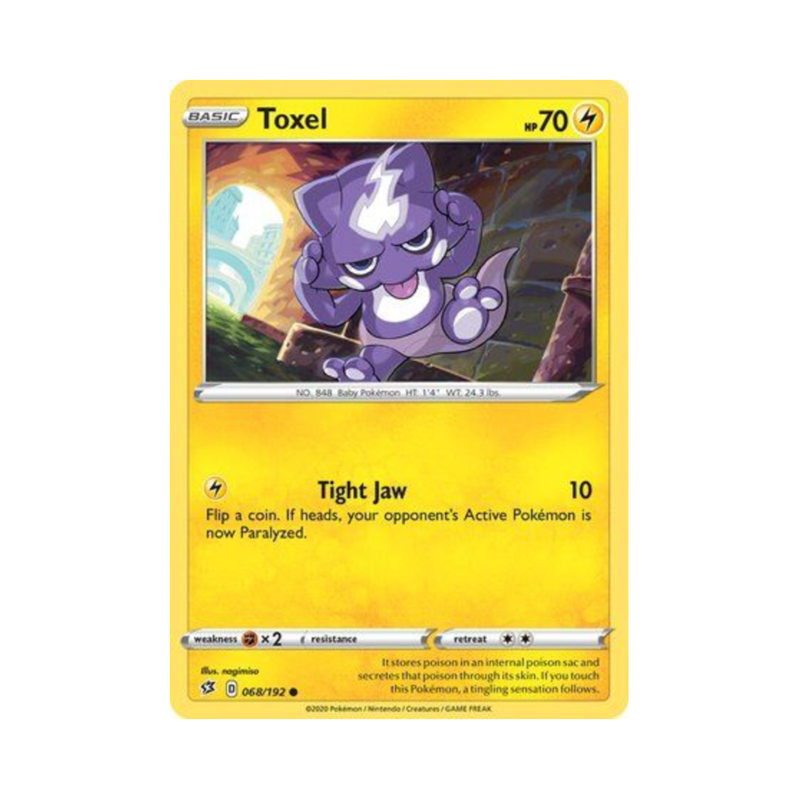 포켓몬 TCG 일레즌 C 레벌 크래시 (영문판)(Pokemon TCG Toxel C Rebel Clash (English Ver.)) - 1