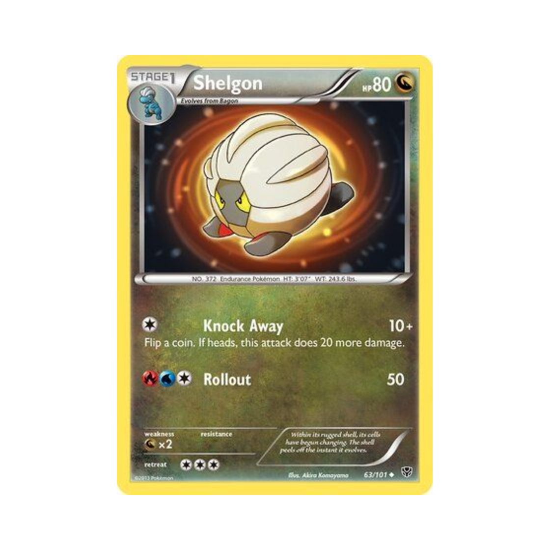 포켓몬 TCG 쉘곤 U 플라스마 블라스트 (영문판)(Pokemon TCG Shelgon U Plasma Blast (English Ver.)) - 1