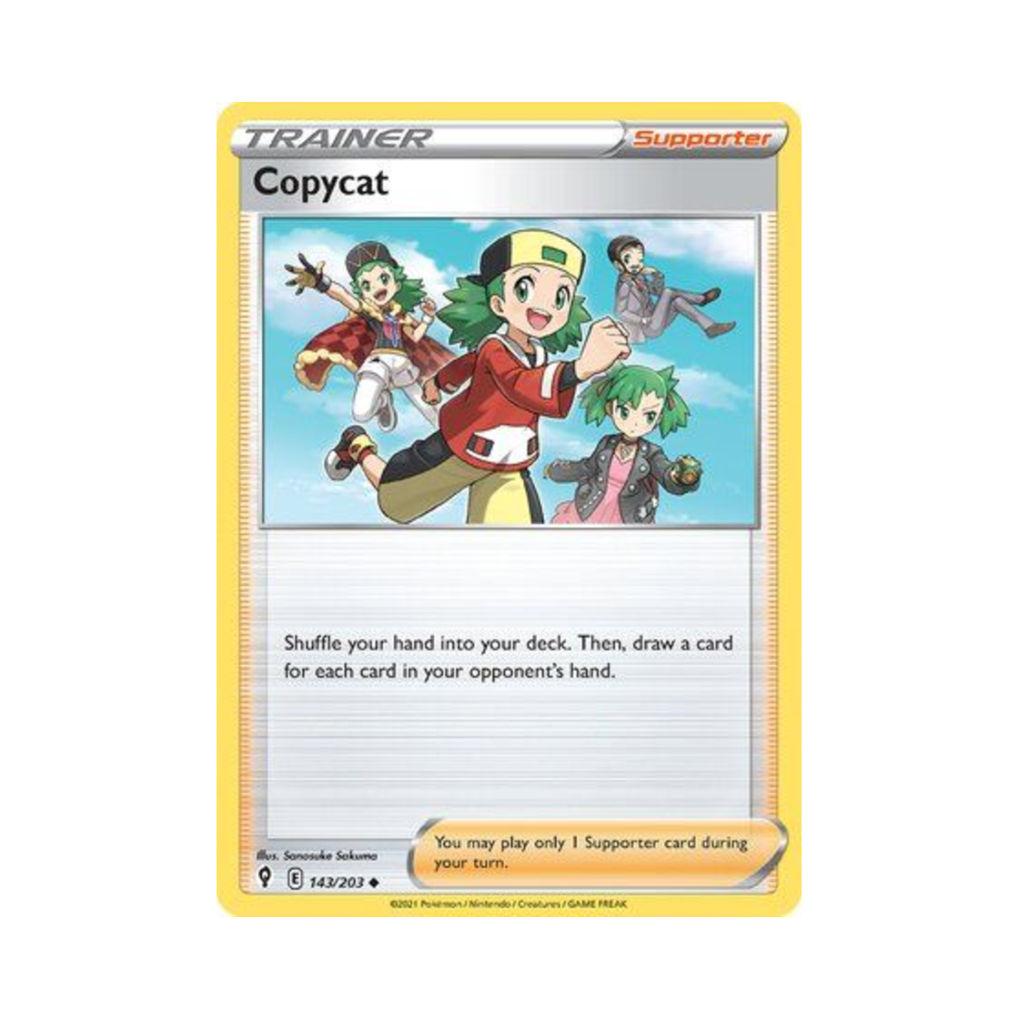 포켓몬 TCG 흉내내기 아가씨 U 이볼빙 스카이즈 (영문판)(Pokemon TCG Copycat U Evolving Skies (English Ver.))