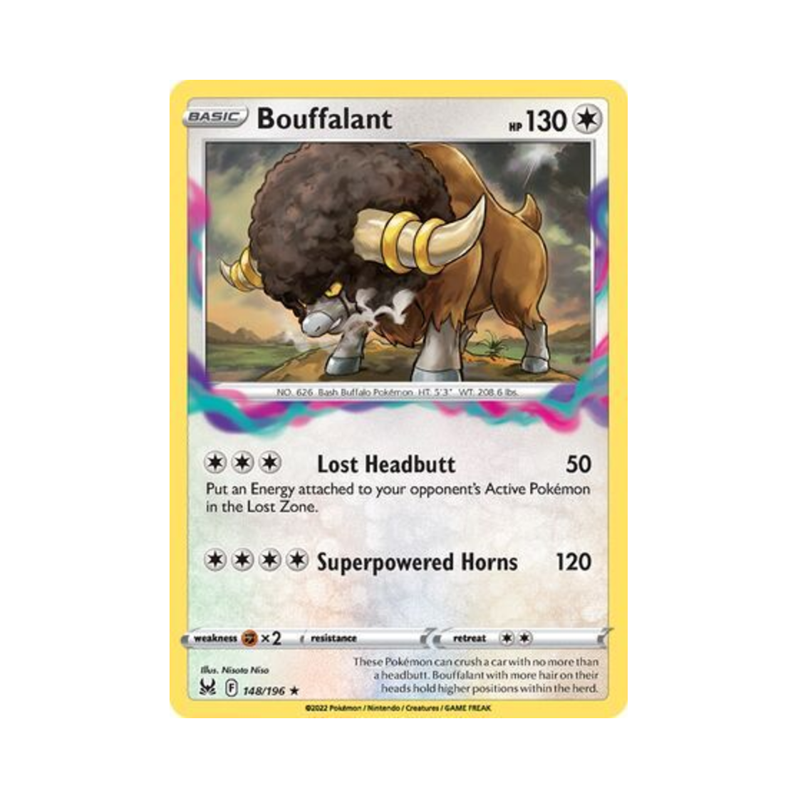 포켓몬 TCG 버프론 R 로스트 오리진 (영문판)(Pokemon TCG Bouffalant R Lost Origin (English Ver.)) - 1