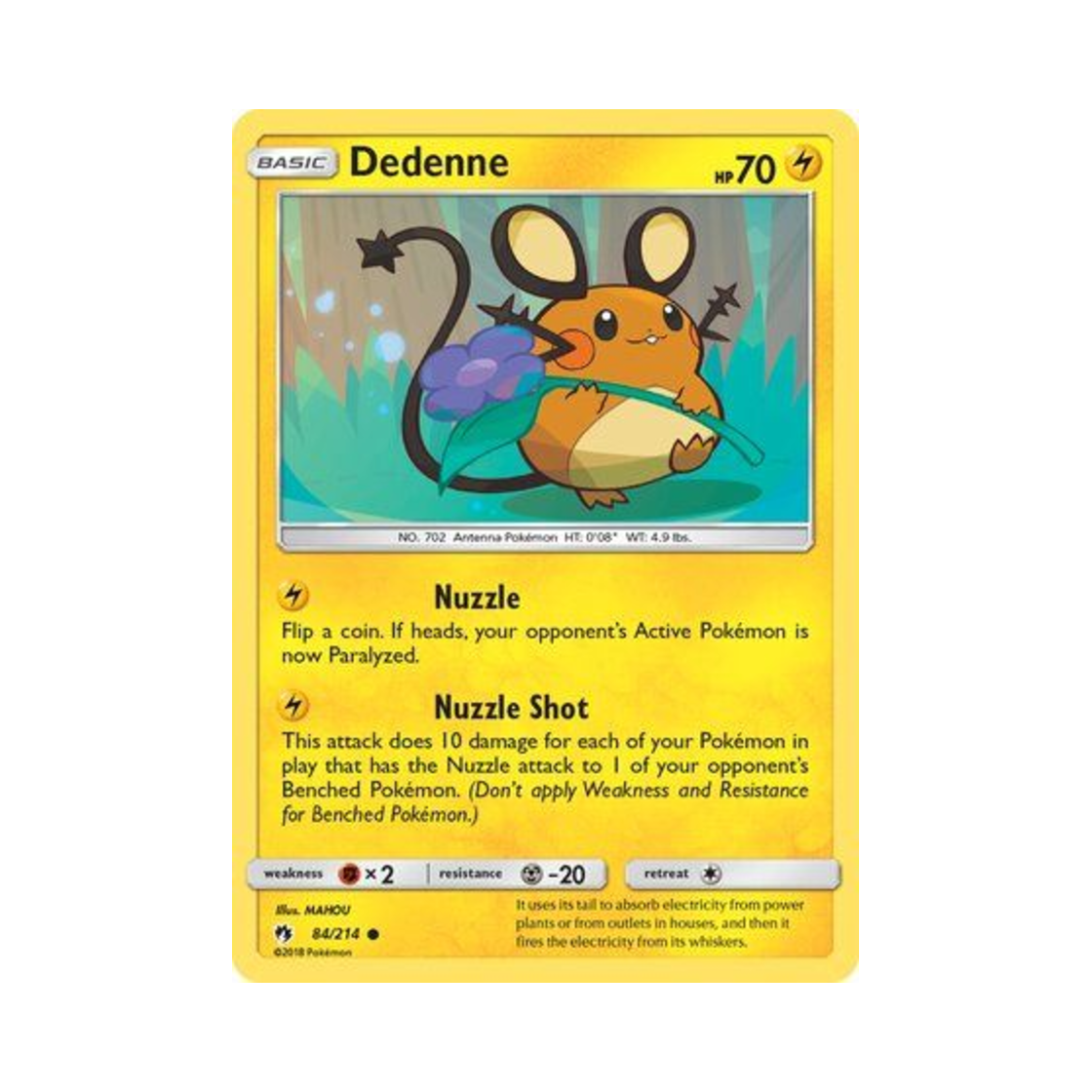 포켓몬 TCG 데덴네 C 로스트 썬더 (영문판)(Pokemon TCG Dedenne C Lost Thunder (English Ver.))