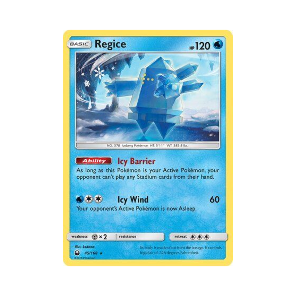 포켓몬 TCG 레지아이스 R 셀레스티얼 스톰 (영문판)(Pokemon TCG Regice R Celestial Storm (English Ver.)) - 1