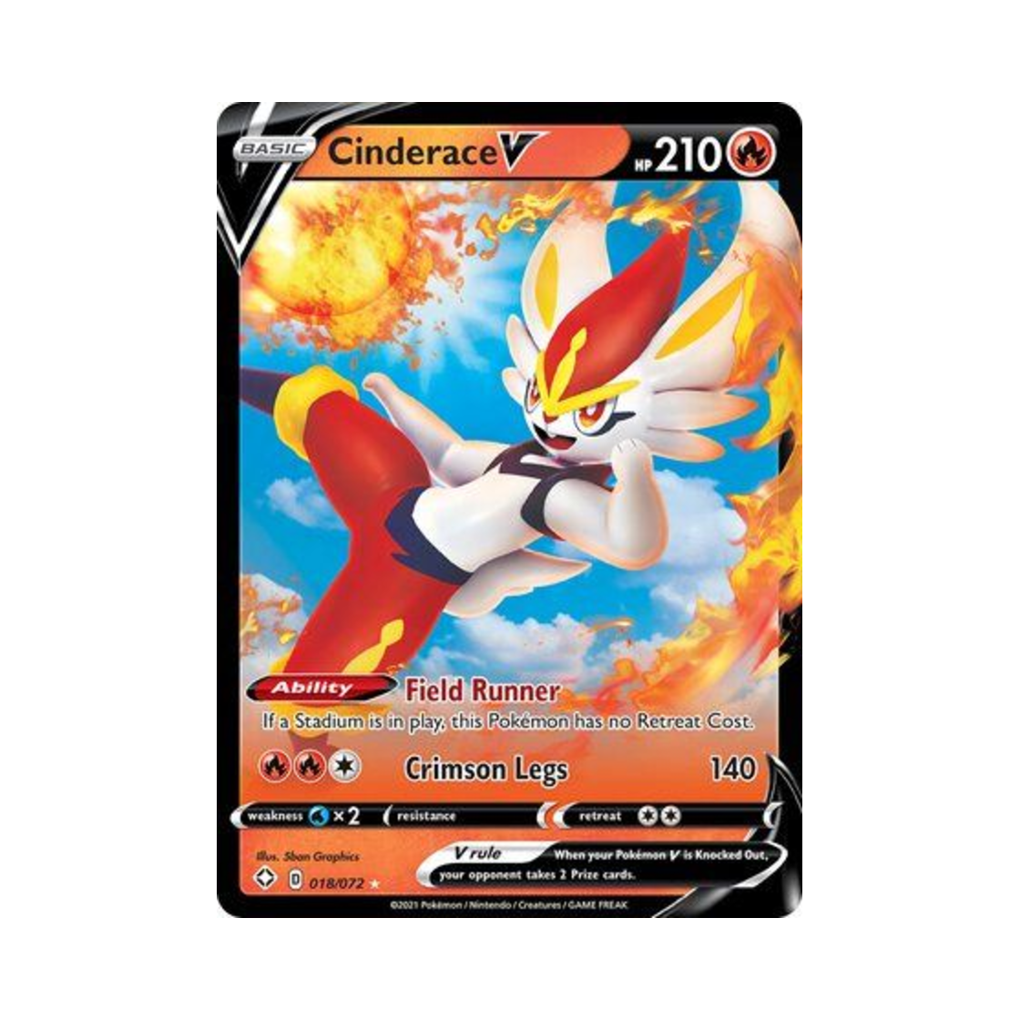 포켓몬 TCG 에이스번 V HRV 샤이닝 페이츠 (영문판)(Pokemon TCG Cinderace V HRV Shining Fates (English Ver.)) - 1
