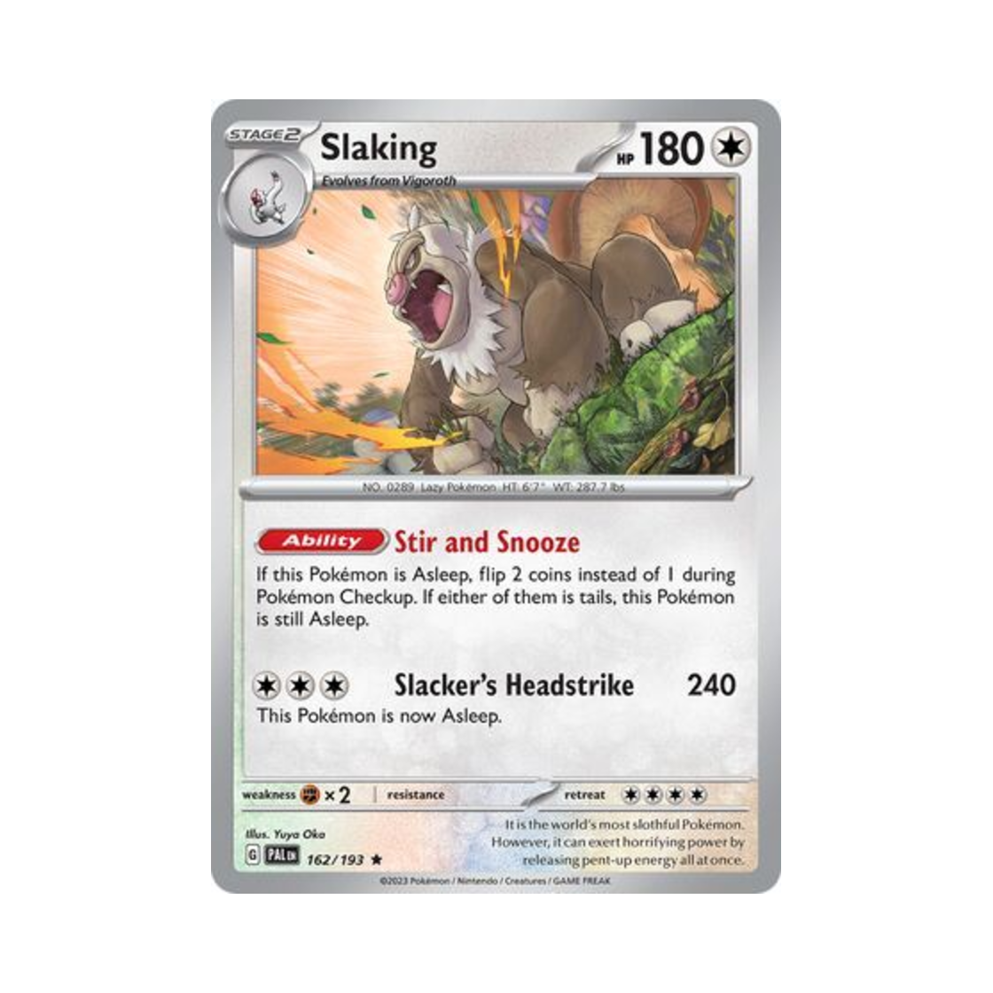 포켓몬 TCG 게을킹 R 팔데아 이볼브드 (영문판)(Pokemon TCG Slaking R Paldea Evolved (English Ver.)) - 1