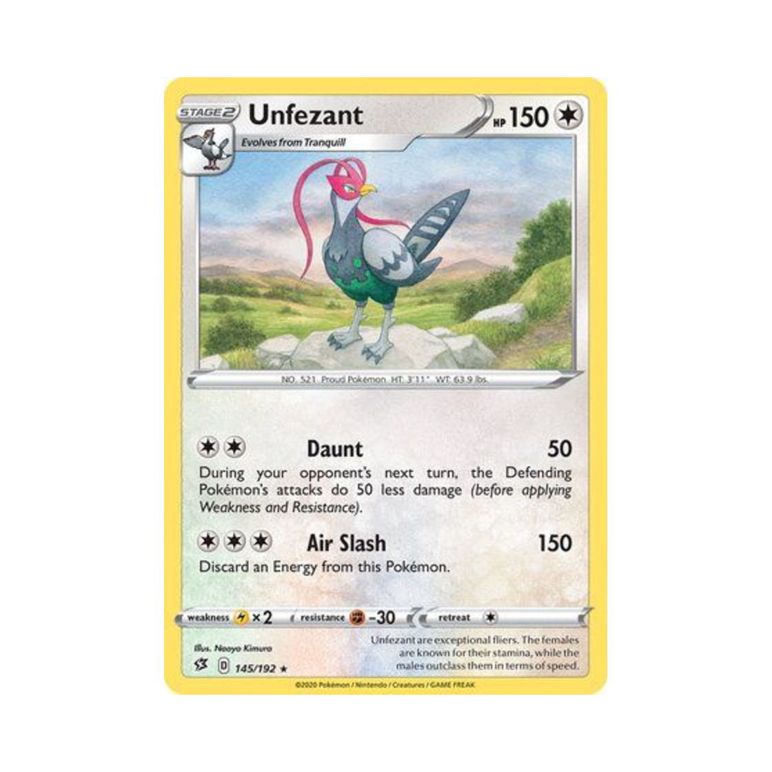 포켓몬 TCG 켄호로우 R 레벌 크래시 (영문판)(Pokemon TCG Unfezant R Rebel Clash (English Ver.)) - 1