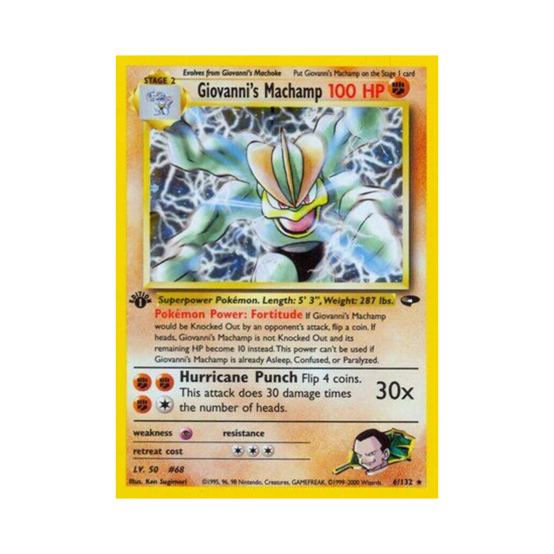 포켓몬 TCG 비주기의 괴력몬 RH 짐 첼린지 (영문판)(Pokemon TCG Giovanni's Machamp RH Gym Challenge (English Ver.))